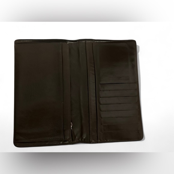 Authentic CHANEL Bifold Clutch Long Wallet Matelasse Leather Gunmetal Chain,Box - Picture 7 of 11